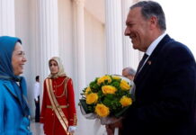 Mike Pompeo Meets with NCRI’s Maryam Rajavi in Ashraf 3, Albania